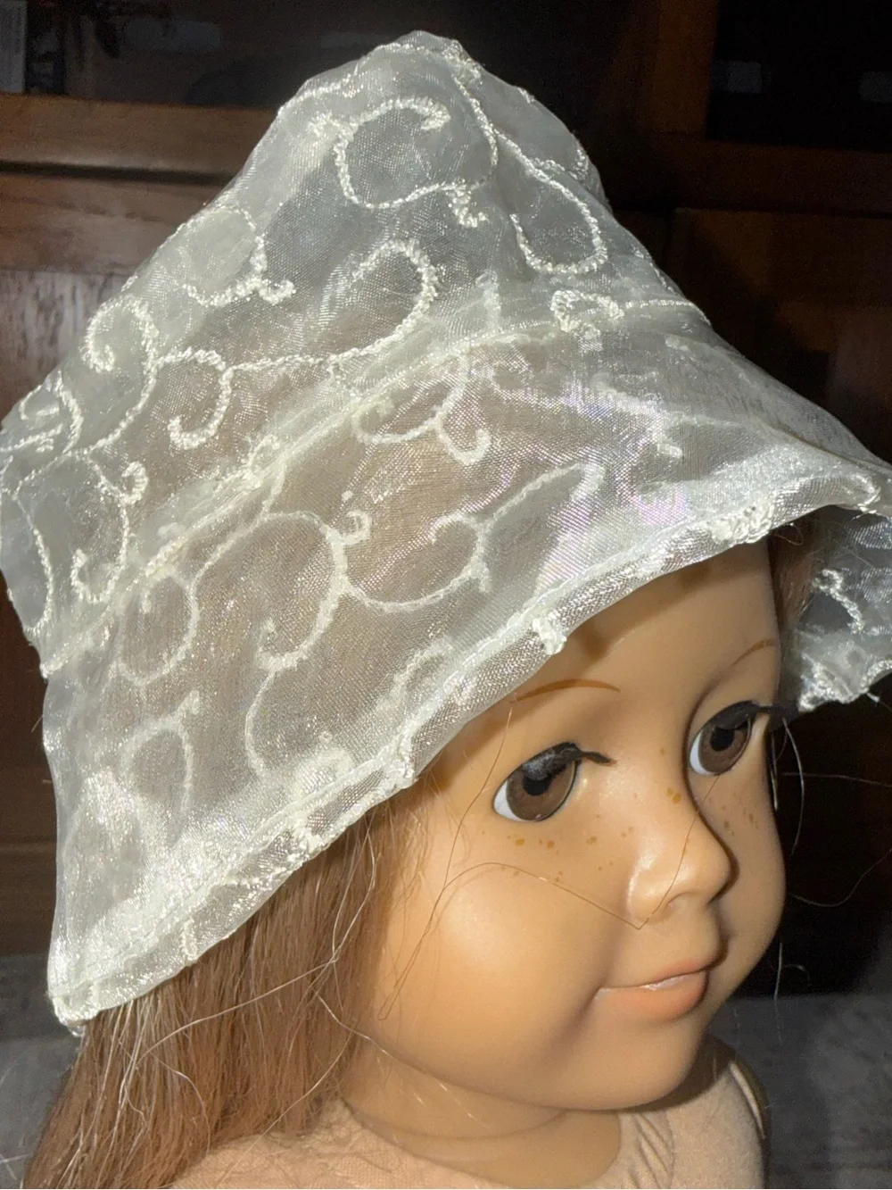 American girl Flower Garden hat 2002 Organza Hat retired